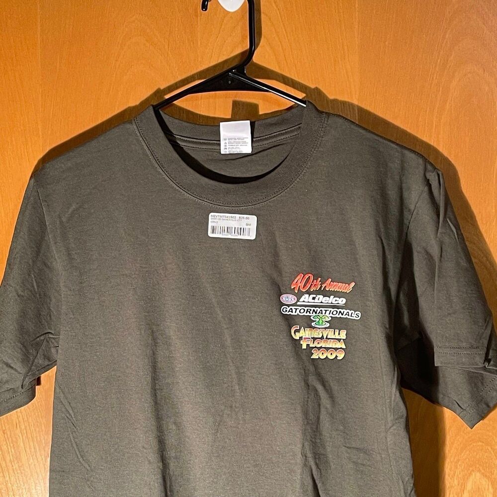 NEW Anvil Shirt Mens Small 40th Annual 2009 NHRA Gator Nationals Drag Racing - Picture 3 of 10